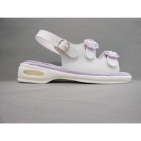 山一 フルールエアソールサンダル(2バンド) ラベンダー LL YI7705 1足　ナースサンダル（直送品）