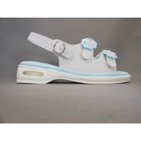 山一 フルールエアソールサンダル(2バンド) ブルー LL YI7705 1足　ナースサンダル（直送品）