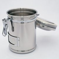 伸和 保存瓶 ステンレスフタ付き φ105×170mm 900mL 1-3298-14 1個