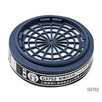 三光化学工業 防毒マスク(有機ガス用防塵フィルター付き・区分2)吸収缶 G37S2 1個 1-9206-32（直送品）