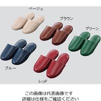 ニッポンスリッパ 抗菌ビニールスリッパ レッド 348550 1足 3-5565-05（直送品）