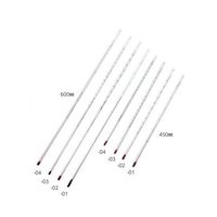 日本計量器工業 足長赤液棒状温度計 100°C 450mm 3-5577-02 1個（直送品）