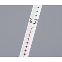 日本計量器工業 フッ素樹脂被膜温度計 0~50 アルコール(検査成績書付) JC-2211C 1個 3-5887-01（直送品）