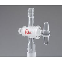 ラブディポット ジョイント付吸引コック ガラスコック・直管 TS24/40 24/40 G 1個 3-6249-03（直送品）