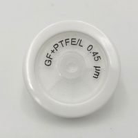 シリンジフィルター(プレフィルター付き) PTFE(四フッ化エチレン) φ25mm/0.45um 1箱(100個入) 3-6584-04（直送品）