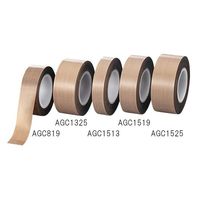 アズワン PTFEガラス粘着テープ 25mm×10m 総厚さ 0.18mm AGC1325 1巻 3-6616-03（直送品）