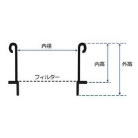 アズワン 高精度電鋳ふるい (ニッケルフィルター) (JIS) 開口寸法 18μm ピッチ 30μm S18H30(JIS) 1個（直送品）