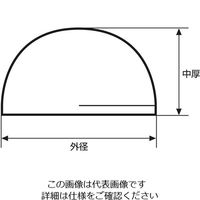 アズワン 半球レンズ φ10mm 焦点距離:9.67mm 3-6932-07 1個（直送品）
