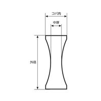 アズワン 両凹レンズ φ5mm 焦点距離:ー5mm バックフォーカス:ー5.34mm 3-6938-01 1個（直送品）