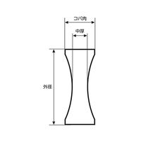 アズワン 両凹レンズ φ30mm 焦点距離:ー80mm バックフォーカス:ー80.66mm 材質:BKー7 3-6966-37 1個（直送品）