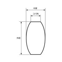アズワン 両凸レンズ φ50mm 焦点距離:200mm バックフォーカス:197.82mm 3-6969-49 1個（直送品）
