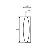 アズワン 色消しレンズ 単層コート φ30mm 焦点距離:300mm バックフォーカス:298mm 3-7002-10 1個（直送品）