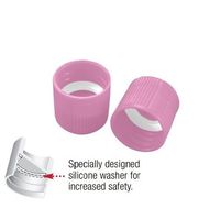 アズワン サンプルチューブ(外ネジ)用キャップ ピンク 1000個入 T502L 1袋(1000個) 3-7005-14（直送品）