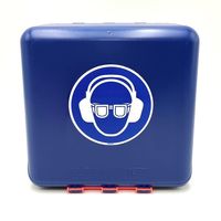 アズワン 保護メガネ+イヤーマフ用安全保護用具保管ケース ブルー 3-7121-05 1個（直送品）