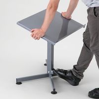 アズワン 昇降・チルト作業台 ガススプリング昇降式 アジャスタータイプ 600×450×610~750mm 3-6623-02 1台（直送品）