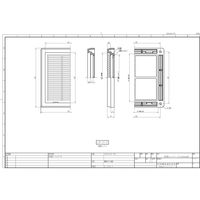 内外電機 角形ルーバー LB1212ーFC 1セット(3個)（直送品）