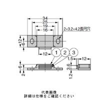 スガツネ工業 小型マグネットキャッチ MCーYS001 1セット(5個)（直送品）