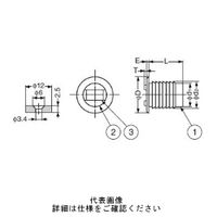 スガツネ工業 マグネットキャッチ MCーIS2WP 1セット(5個)（直送品）