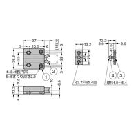 スガツネ工業 プッシュラッチ MCー28 1セット(3個)（直送品）