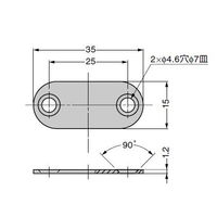 スガツネ工業 極薄型マグネットキャッチ用受座 MCーYN001U 1セット(30個)（直送品）