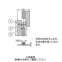 スガツネ工業 重量用抜き差し蝶番 HNHー100CR 1個（直送品）