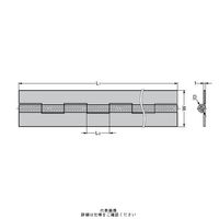 スガツネ工業 ステンレス鋼製長蝶番 LSN8ー25ー1800 1個（直送品）
