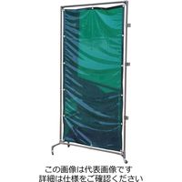 エスコ 1000x2150mm 溶接作業フェンスセット(グリーン EA334BH-20G 1セット（直送品）