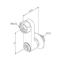 エスコ 止水栓取付脚 EA468GF-1 1個（直送品）