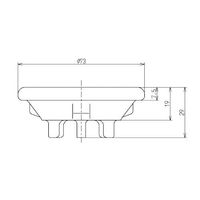 エスコ 小便器用目皿 EA468DR-16 1セット(5個)（直送品）