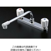 エスコ PJ 1/2” 2ハンドル混合水栓 EA468CY-41 1個（直送品）