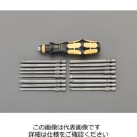 エスコ [+ ー Hex Bore Torx]ドライバービットセット(ESD) EA560WV-36 1組(1セット)（直送品）