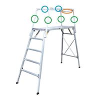 エスコ 105ー141cm 足場台(調整脚・セーフティーガード付) EA905DF-51 1台（直送品）