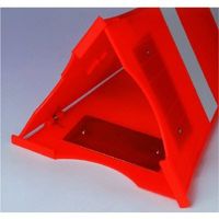 エスコ 265x660mm 折りたたみ式コーン(ウエイト付) EA983FF-502 1個（直送品）