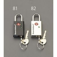 エスコ 33mm パドロック(ブラック) EA983S-81 1セット(3個)（直送品）