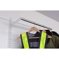 エスコ 615mm [ウォールラック用]レール EA976GA-1 1セット(2個:1個×2本)（直送品）