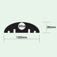 トーアン コードプロテクター 20φ×10m 35ー051 1本（直送品）