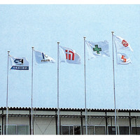 トーアン 伸縮掲揚塔スカイポール SPー60 全高5.6m 49ー014 1本（直送品）