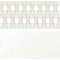 CM12AB FME3 |オカムラ コンテッサ チェア 小型ヘッドレスト付 固定肘 背メッシュ座レザー（革） ポリッシュ×ネオブラック ホワイト（直送品）