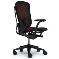 CM21BB FGH8 |オカムラ コンテッサ オフィスチェア スタンダードタイプ 固定肘 メッシュ ブラック×ネオブラック ダークブラウン（直送品）