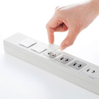 サンワサプライ コンセント安全キャップ 抜け止め専用 TAP-CAP2P100L 1パック(100個入)