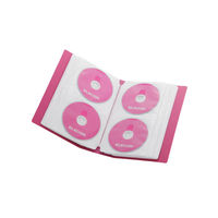 エレコム（ELECOM） Blu-ray/DVD/CD用ディスクファイル 120枚収納 桃 CCD-FB120PN 1個
