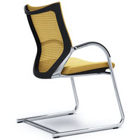 バロンゲストチェア 固定肘 背スタンダード・座クッション クロームメッキ×ブラック ベージュ CP72BR FEF7（直送品）