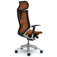 CP81DR FEF8 バロン チェア EXハイバック 可動ヘッドレスト 可動肘 背スタンダード・座クッション シルバー×ブラック ブラウン（直送品）