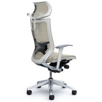 CP82AZ FEH3 バロン チェア EXハイバック 可動ヘッドレスト 可動肘 背・座スタンダード ポリッシュ×ホワイト ホワイト（直送品）