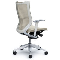 CP85BW FEF3 |オカムラ バロン チェア ハイバック 可動肘 背スタンダード・座クッション ポリッシュ×ホワイト ホワイト 1脚（直送品）