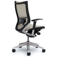 CP85CS FEH3 |オカムラ バロン チェア ハイバック ランバーサポート 可動肘 背・座スタンダード シルバー×ブラック ホワイト 1脚（直送品）