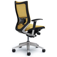 CP85CS FEH7 |オカムラ バロン チェア ハイバック ランバーサポート 可動肘 背・座スタンダード シルバー×ブラック ベージュ 1脚（直送品）