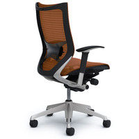 CP85CS FEH8 |オカムラ バロン チェア ハイバック ランバーサポート 可動肘 背・座スタンダード シルバー×ブラック ブラウン 1脚（直送品）