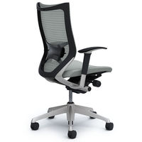 CP85DS FDF3 |オカムラ バロン チェア ハイバック ランバーサポート 可動肘 背スタンダード・座クッション シルバー×ブラック ライトグ （直送品）