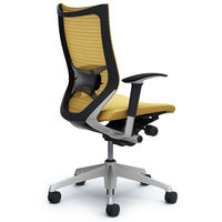 CP85DS FEF7 |オカムラ バロン チェア ハイバック ランバーサポート 可動肘 背スタンダード・座クッション シルバー×ブラック ベージュ （直送品）